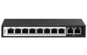 D-Link 10-Port Unmanaged PoE Switch with 8 PoE RJ45 and 2 Uplink Ports DES-F1010P-E