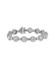 Diana M. Fine Jewelry White Gold 17.40 ct. tw. Diamond Bracelet