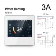 3A WiFi Smart Thermostat with Celsius/Fahrenheit LED Touch Screen Work W/ Alexa