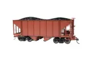Bachmann Spectrum 2-Bay Steel Hopper 2-Pack, Oxide Red, On30 Scale