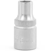 Force 5mm x 1/4" Drive Metric 6 Point Socket - 52505