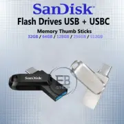 SanDisk Memory Flash Ultra Dual Drive Go Memory USB + Type C USBC Transfer Phone