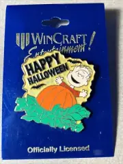 WinCraft Vintage Halloween Linus Schulz Charlie Brown PUMPKIN Pin Brooch NEW