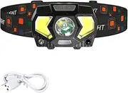EZONEDEAL COB Floodlight Headlamp, 1000 Lumen LED Headlight, Waterproof Motion Sensor Head Lamp, Bright Head Lights for Forehead, Hard Hat Headlight 7 Mode for Outdoor Camping Running Hiking Fishing
