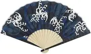 [大西賢製販] Ken Onishi Ripple Men's Folding Fan, 9.1 inches (23 cm), 20 Spaces
