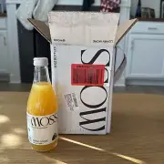 MOSS Sea Moss Drink Reverse Osmosis Water Mango Ginger 4 PACK 12FL