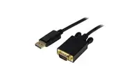 Startech 3ft DisplayPort to VGA Adapter - Black [DP2VGAMM3B]