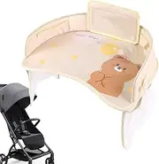 Fruusv Toddler Car Seat Lap Tray, Kids Auto Travel With Storage Pockets, Snack & Activity Desk Car Rides, Sturdy Organizer For Tablet, Books, Drinks, Road Trips, 32x42cm