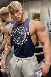 [D041] Male Model Showing Off Body To Viewer Fine Art Hunky Physique