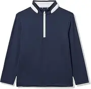 [PUMA] Boys Lightweight 1/4 Zip, Deep Navy-ash Gray, X-Large
