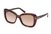 Tom Ford Sunglasses Maeve FT1008 52F Dark Havana Brown Gradient