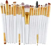 Set of 20 PCS Makeup Brush Kit for Foundation Liquid Blending Powder Eyeshadow Blush Cosmetics Concealer Brushes with Soft & Dense Bristles Assorted Color 2