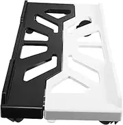FIXOSHEE Computer Stand Rolling Caster Wheels Stand Cart Under Desk Computer Cart CPU Holder with Casters Under Desk CPU Holder Pc