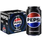 Pepsi Zero Sugar Soda 24 Pack Soft Drinks Soda PepsiCo 12oz Soda Pack of 24 Cans