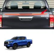 For Toyota Hilux Revo Prerunner 2021 2022 Rear Tailgate Tail Gate Trim Orange (for: Toyota)