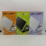 New Nintendo 2DS LL OrangeWhite x LavenderBlack x LimeProduct 3 set from JAPAN