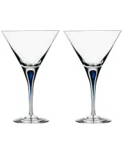 Orrefors Set of 2 Intermezzo Martini Glasses