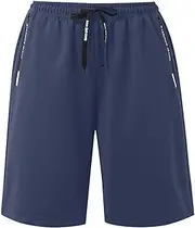 [Generic] 2025 Mens Gym Workout Athletic Shorts Lightweight Casual Quick Dry Shorts Elastic Waist Jogger Short Pant with Pockets