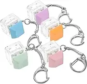 NOLITOY 5Pcs Restless Keyboard Purse Charm Decorations Key Ring Backpack Music Ocean Click Unique Keyboard Button Keychain Decorate Keyboard Toy Keychain ice Cubes