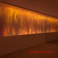 在飛比找Yahoo!奇摩拍賣優惠-【熱賣精選】壁燈3D動態火焰洗墻燈客廳床頭酒吧設計師水紋燈K