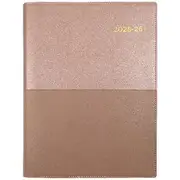 Collins A4 Day to Page Vanessa FY25/26 Diary Rose Gold