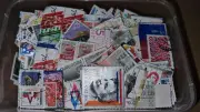 Netherlands Off Paper Stamp Mix in Small Takeaway Container