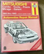 NEW Mitsubishi Cordia, Tredia, Galant, Precis, Mirage 83-93 Haynes Manual 68020