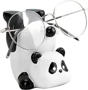 [Generic] Animal Eyeglass Holder - Resin Panda Shape Eyeglass Holder | Funny Decorative Eyeglasses Organizer for Desk, Nightstand, Bedside Table Home Office Decor