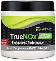 True-NOx Nitric Oxide Supplement with Nitrosigine L-Arginine, Chromium 3+, Beet Root Juice Powder, Capros Amla Extract, and PeakATP - 20 Servings