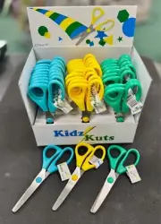 Kids Safety Scissors 5" Blunt Tip Assorted Colors Bulk 30 pack -NEW