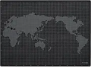 KAKURI CMGB-2 Cutter Mat, A2 Size, 17.7 x 24.4 x 0.8 inches (450 x 620 x 2 mm), Large, Triple Layer Construction, Double Sided Usable, Black/Light Gray, 0.4 inch (1 cm) Grid, Desk Mat, Multicraft