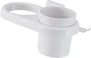 Healvian Bathroom Wall Mount Hair Dryer Storage Rack No Punch Sturdy Hair Dryer Holder Cup Rack Easy Install Home Organizer