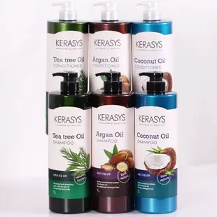 Kerasys 可瑞絲 植物油系列 洗潤髮精 椰子油光澤/ 摩洛哥堅果/ 茶樹清爽 1000ml (公司貨)【和泰美妝】