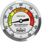 Deluxe BBQ Smoker Thermometer with Calibration (3" Dial, 4" Stem)