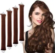 WEZCHUGHAOL Heatless Hair Curler Overnight Curls Blowout Rods Headband No Hea...