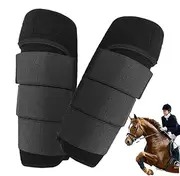 Horse Fly Gaiters, Horse Leg Protectors, Protective Gaiters, Horse Fly Leg Guards, Ergonomic Horse Leg Protection, Boot Wrap, Tear-Resistant, Soft, Comfortable Leg Brace Protection for Daily Use