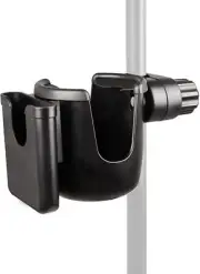Mic Stand Cup Holder with Phone Holder, Universal 2-In-1 Bottle Holder for Music