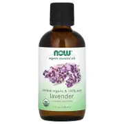 NOW Foods, Organic Essential Oils, Lavender, 4 fl oz (118 ml)