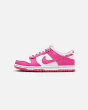 [Nike] Nike Kids' Dunk Low (Gs) White/laser Fuchsia - Size 7Y 7Y White/Laser Fuc