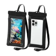 [Floatable] Waterproof Phone Pouch Floating Case Bags for A1-Black-1 pack