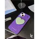 紫格紋適用于iphone13pro max蘋果12手機殼11PRO菲林硬殼i14max新款藝術14proMAX女款情侶半包光面保護套潮