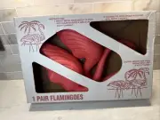 VTG 1987 Union Products Don Featherstone Blow Mold Pink Flamingos New In Box