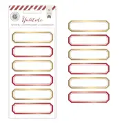 Yuletide Collection Christmas Foil Stickers Labels