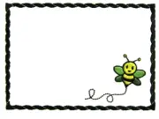 Bumble bee Embroidered quilt label for kids children child customized message