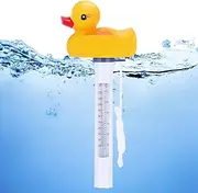 Floating Pool Thermometer, Buoy Pool Thermometer with Large EZ Read Display, Cartoon Style Water Temperature Test Tube Fahrenheit & Celsius, Easy Accurate Readings for Water Temperature (D)