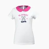 在飛比找momo購物網優惠-【PLAYBOY GOLF】女款蕾絲拼接高爾夫短袖POLO衫