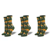3x Socksmith Ladies Novelty Fashionable Trendy Socks Socksy Foxes