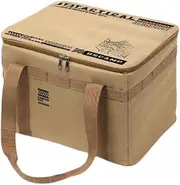 Zxpjkyu Camping Storage Bag Storage Case Gas Tank Bag Camping Lantern Bag for Outdoor Cooking, Khaki