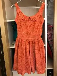 在飛比找旋轉拍賣優惠-橘色鮮艷洋裝