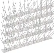 Bird Spikes Pre-Assembled for Roofs and Windows, Durable Pigeon Spikes for Deterring Crows, Possume, Magpie, Seagulls and Small Birds, Bird Deterrent Spikes Set Cover 3.3m(10.8 Feet)